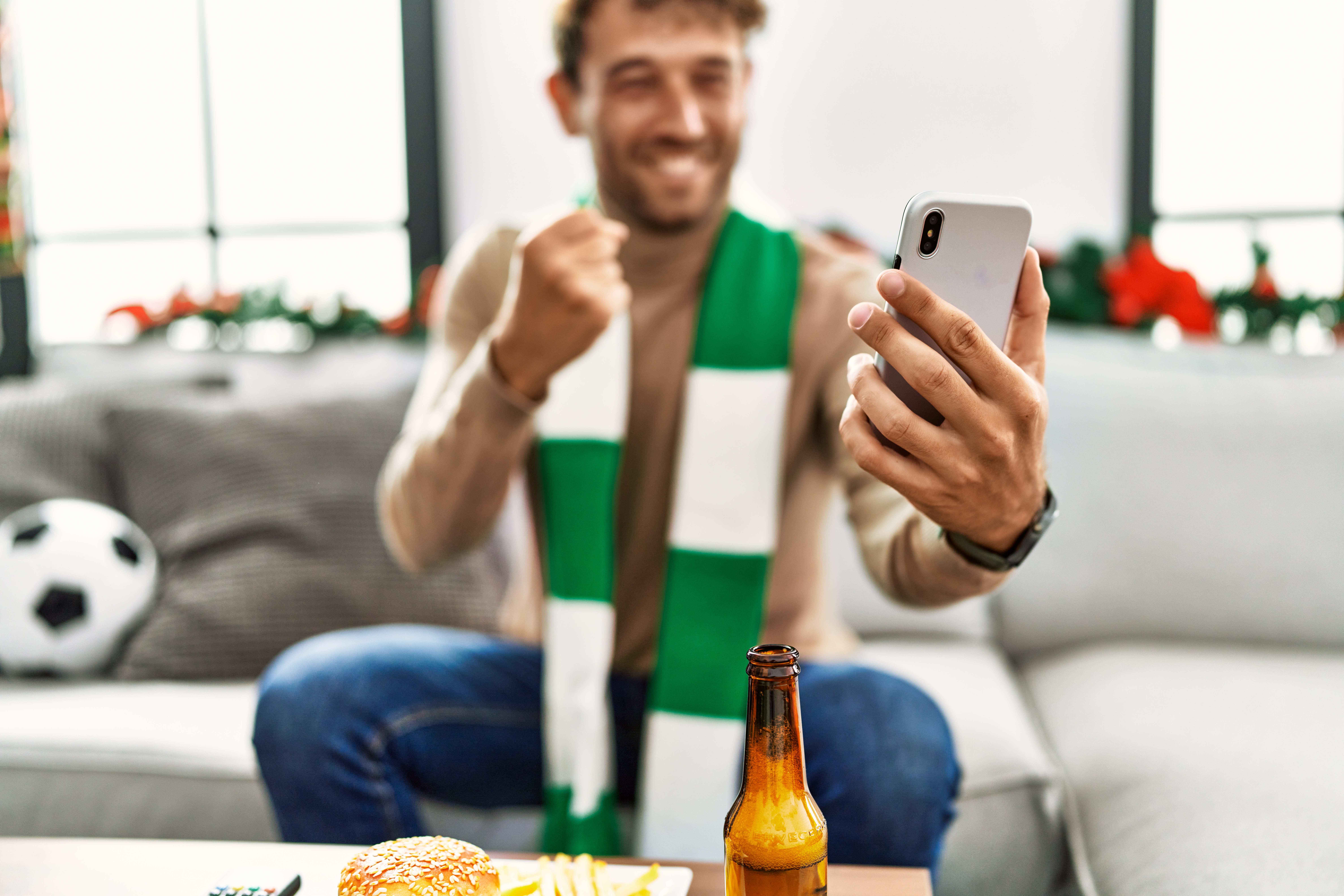 Utilizador a acompanhar apostas desportivas